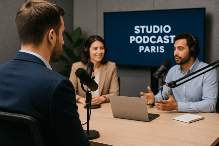 Studio podcast Paris : le levier inattendu pour les pros de la com&rsquo;